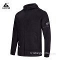 Moda Erkek Yansıtıcı Şerit Düz Spor Salonu Hoodie Erkekler